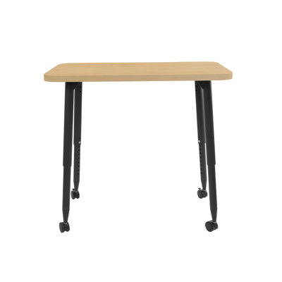 Adapte 24 x 36 Rectangle Woodgrain Activity Table with Adjustable Tapered Legs