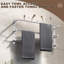 3-Tier Stainless Steel Wall Mounted Towel Rack With Concealed Mounting Hardware-123321984-111702376