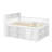 Low Loft Bed With LED Headboard & Storage Shelves, Playhouse Beds With Under-Bed Play Space-481752412-481752414