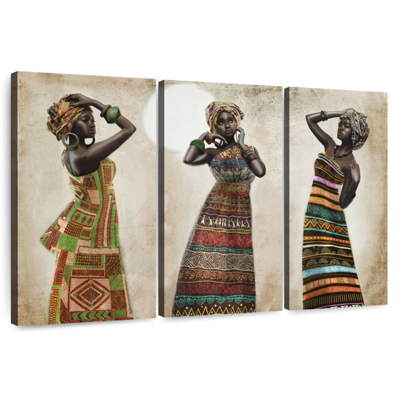 Élégance africaine Leisha, H 24 po x l 38 po