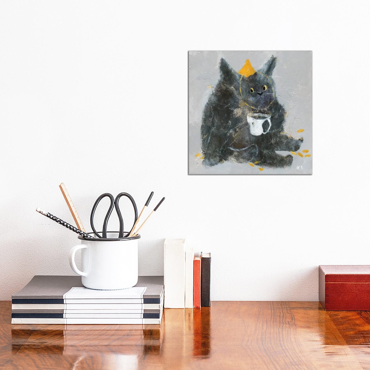 Mood Board Cats Tik Tok Writing Napping Sushi Coffee Reading Love Rest  Serenity Photography Drawing Painting Lifestyle Happy Place Wood Print by  Nathalie Aynie - Fine Art America