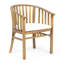 Chaise de salle à manger en bois avec coussin imperméable Classy - Transformez votre espace extérieur - Idéal pour une utilisation