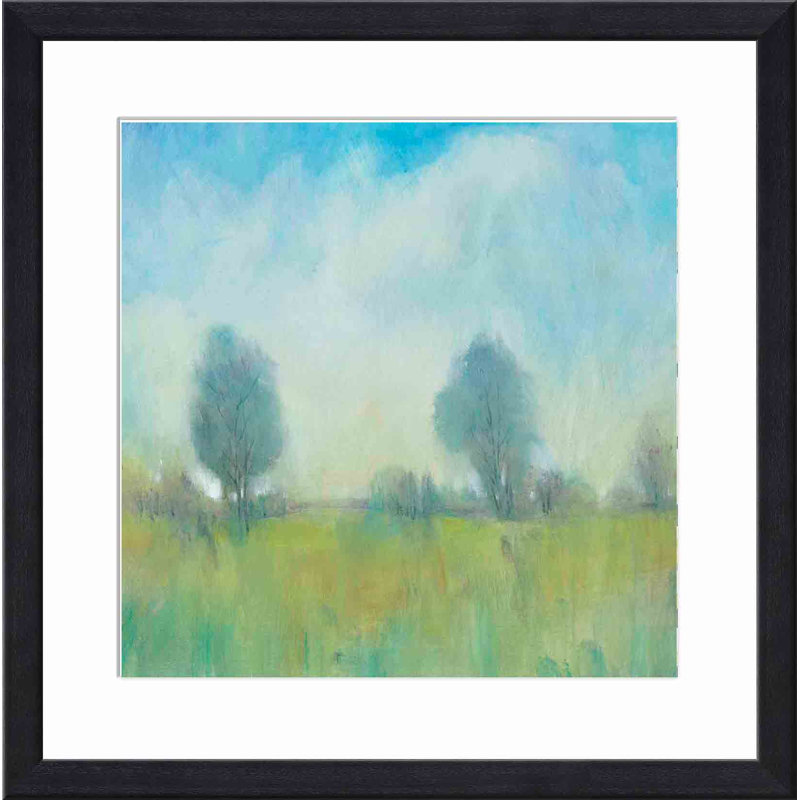 «Summertime II» par Tim O'Toole - peinture encadrée, H 20 po x l 20 po, Noir