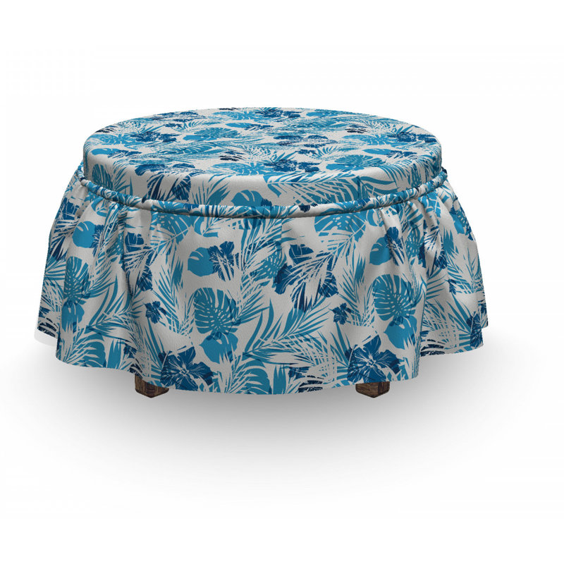 Box Cushion Ottoman Slipcover
