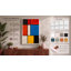 Structured Colour Geometric - Wrapped Canvas-174684892-174684889