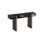 Petramosaic Console Table, Brushed Stainless Steel Legs