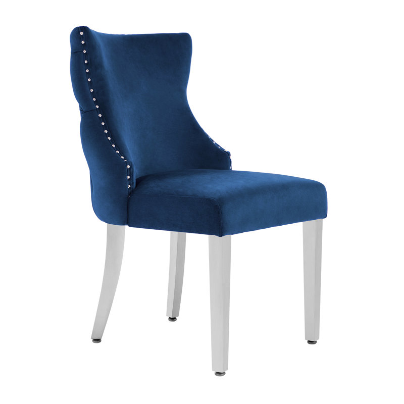 Chaise de salle à manger Fujiye, Bleu très foncé