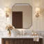 Miroir de salle de bain Modern Cadre en acier inoxydable-844462436-864994805
