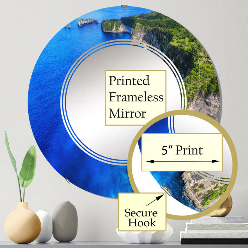 Miroir de salle de bain sans cadre, 24 po x 24 po