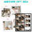 11 Opening Vertical Family Collage Frame, Mixed 4x6 & 5x7 Multi Size Photo Wall Gallery with Cutout FAMILY Letter Decor, Neutral Light Gray Finish-1017104761
