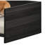 Lit pour animaux de compagnie avec rangement latéral et coussin confortable, l 47 po, gris foncé, panneau de particules, capacité de rangement de 22 lb, housse amovible