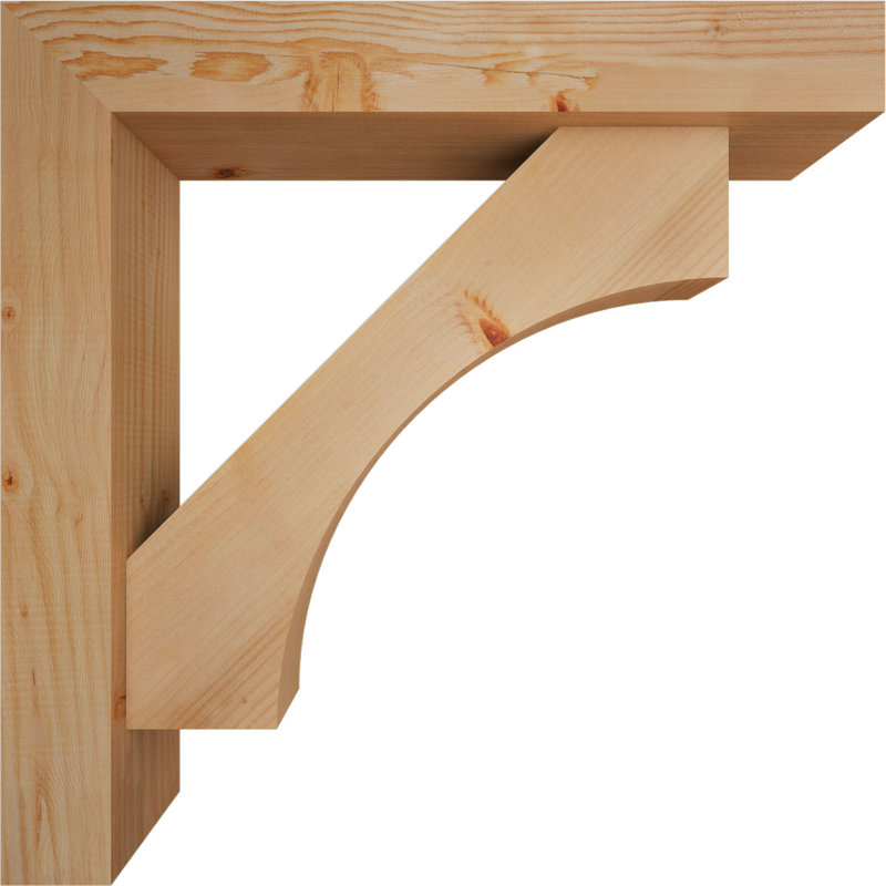 Support Westlake Block avec support décalé, 28 po x 28 po, Sapin Douglas de l 5 1/2 po (lisse)