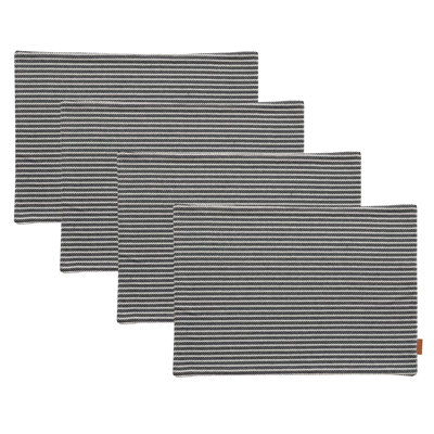 Elwanda Cotton Blend Striped Rectangle Placemat