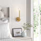 Indira Single Light Glass Dimmable Armed Sconce