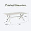 Rectangular Outdoor Dining Table , 203.2cm cm W 98.3cm cm D-1506379242