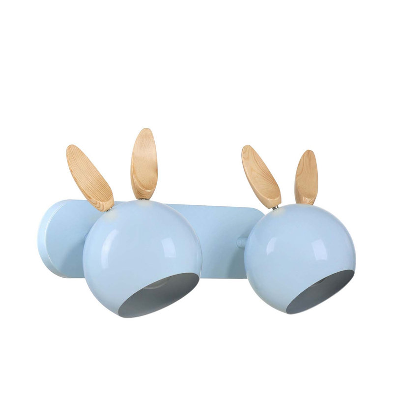 Applique murale Topsy à 2 lumières, Bunny Ears, Sky Blue