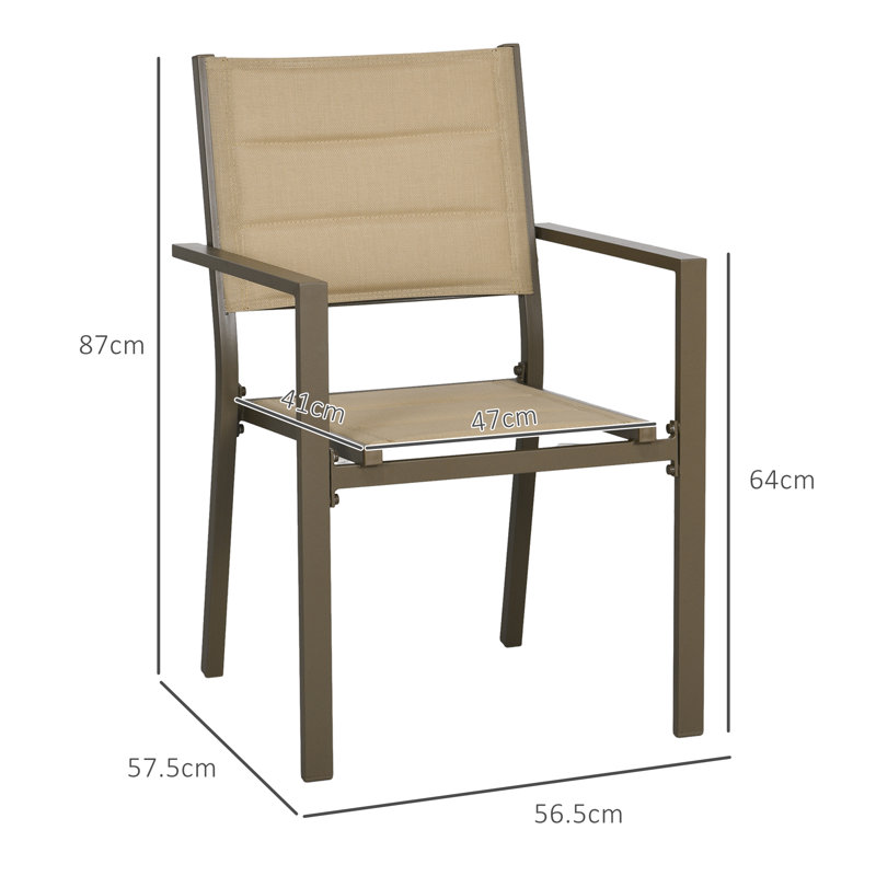 Ciera Stacking Patio Dining Armchair