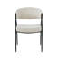 Chaises de salle à manger rembourrées avec pieds en métal (ensemble de 2)-827073947