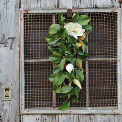 Faux Magnolia Swag