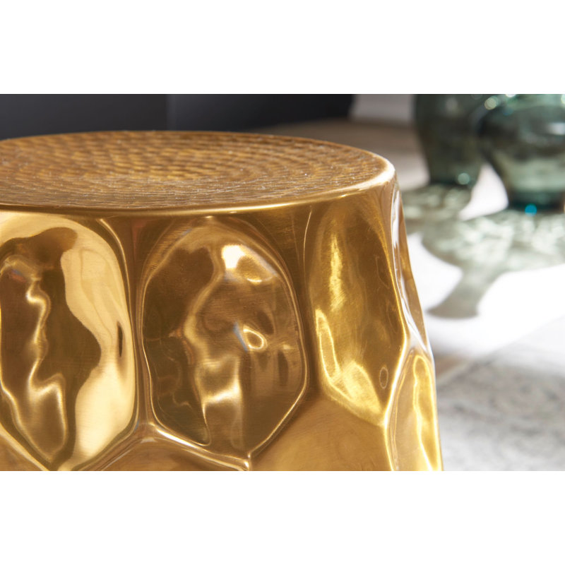 Saul End Table, Gold