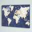 Carte du monde marine et or délavé par Alicia Vidal - impression d'art graphique-52745333-52745336