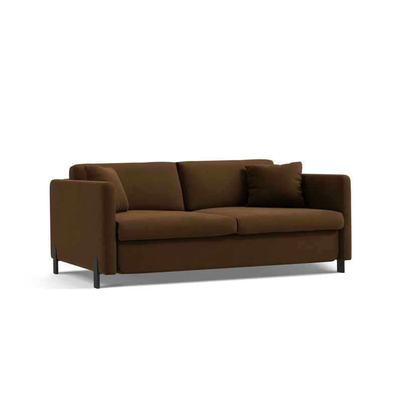 Bilek Velvet Sofa Bed, 4, Chocolate