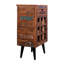 Solid Wood Wine Bottle Rack Brown