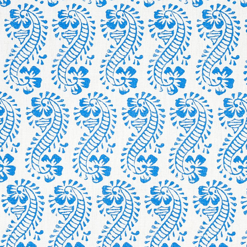 Tissu Schumacher x Molly Mahon Lani, Bleu