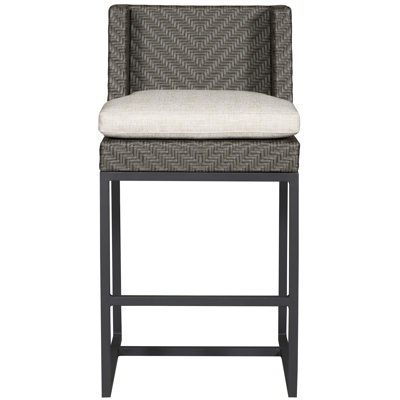 Bridgehampton By Michael Weiss Outdoor Stool with Cushion