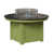 Plateau martelé noir avec base vert kiwi sélectionné