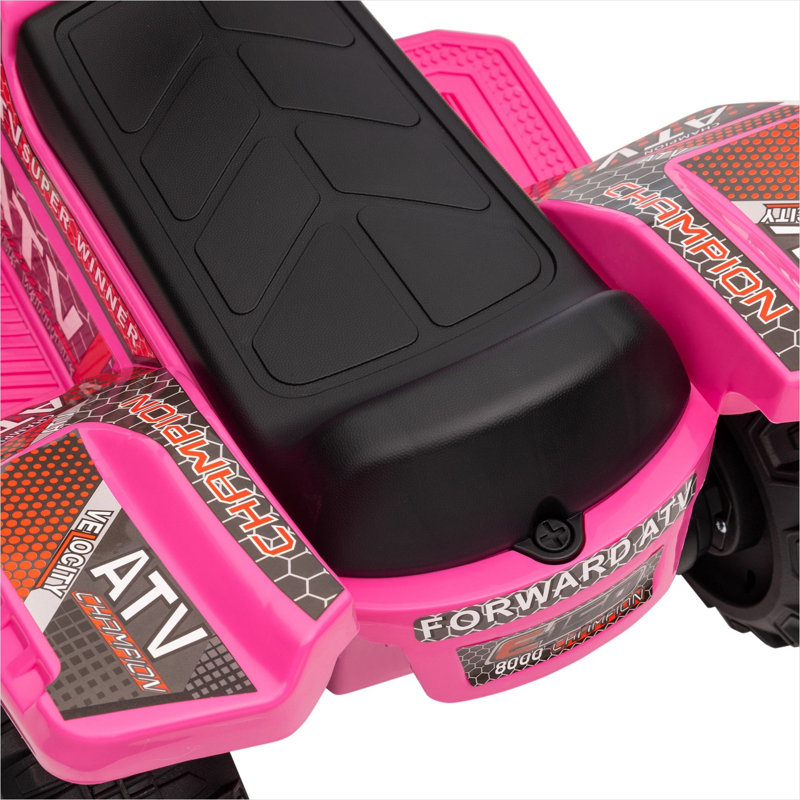Acier et VTT en PP pour enfants, fini rose, quad électrique 27,5 avec musique