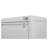 White 4 Drawer Vertical Lockable Metal File Cabinet, Home Office Narrow Storage for A4, Legal & Letter Files