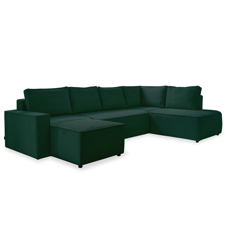 8 Seater Sofa Bed, Right Hand Facing, Bottle Green