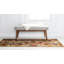 Tapis rouge / crème à motif abstrait Eelijah-73867173