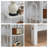 Industrial-style 3-Tier Nightstand (Set of 2) – Available in Black, Gold, and White Finishes-1040154828