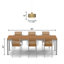 Luminaire suspendu suspendu 11 pièces de 11,125 po or et blanc