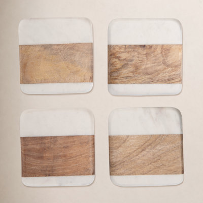 4 Piece Coaster Set