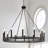 12 - Light Steel Dimmable Wagon Wheel Chandeliers-92397814