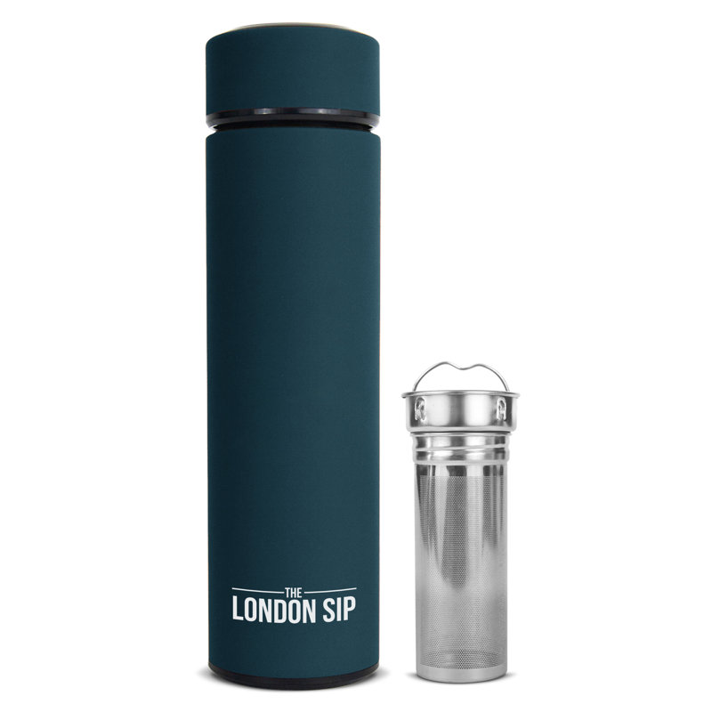 Bouteille infuseur de thé London 16 g, Bleu sarcelle
