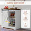 Charmant buffet rustique avec options de rangement polyvalentes-1966584334