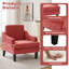 Fauteuil d'appoint rembourré en chenille Mordern And Chic Design-207484024