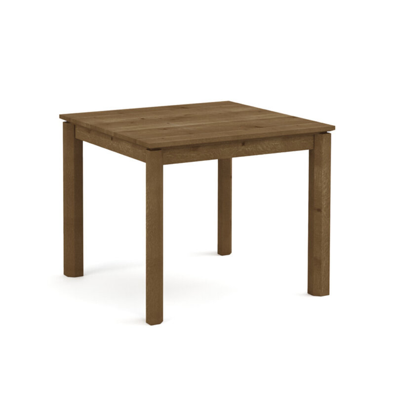Rustic Oak Square Counter-Height Dining Table, 30"H x 36"L x 36"W