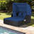 Oceanus 65'' Wide Steel Patio Daybed with Cushions-994751543