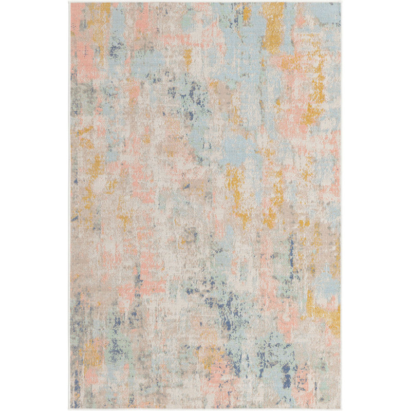 Abstract Indoor Rug, Rectangle 4' x 6'