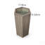 Hexagon Column Planter SM - Grey Brown-466866980-466867007