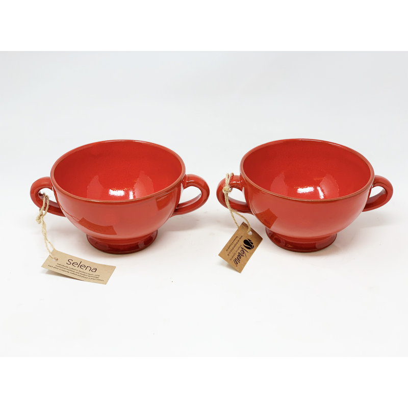 Selena - Soup Bowl Set 2, Red
