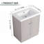 Meuble-lavabo autoportant avec lavabo en résine blanche-320613280-320613294