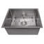 DuraSnow® ZLINE 23" Meribel Undermount Single Bowl Fingerprint Resistant Stainless Steel Kitchen Sink with Bottom Grid