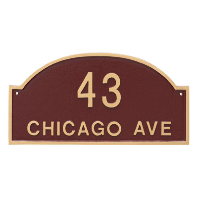 Dover 2-Line Wall Address Plaque