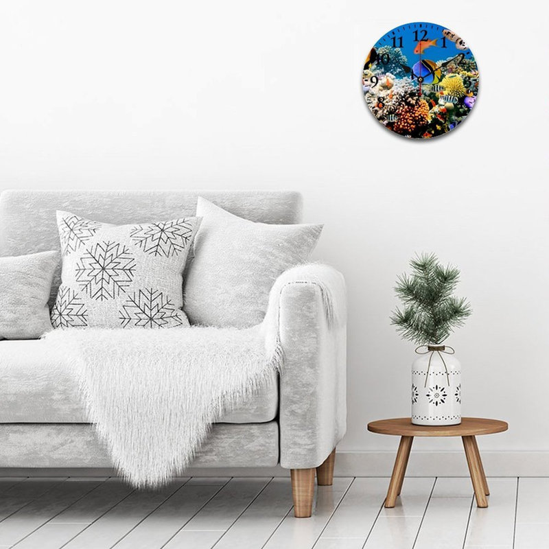 Horloge murale Coral Reef, 12 x 12 po
